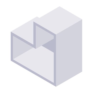 Kitaplık izometrik - ev ve depolama iç tasarımı kitapları için raf ve durum.