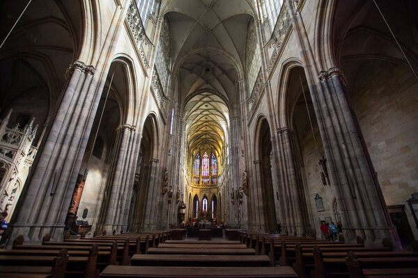 Prague cathedral inside