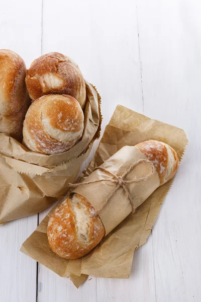 Freshly baked bread rolls — Stock Photo, Image