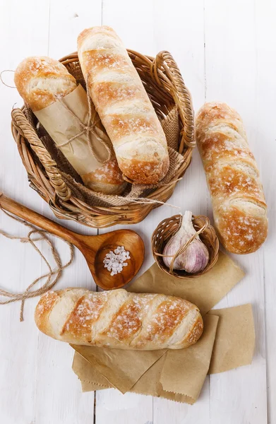 Freshly baked bread rolls — Stock Photo, Image