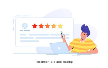 Yorum ve oran için tüketici incelemesi bir hizmet veya mal