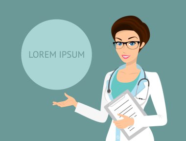 gözlük takan doktor