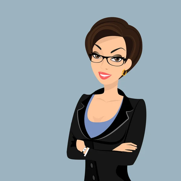 Siyah takım üzerinde beyaz izole iş kadın giyiyor