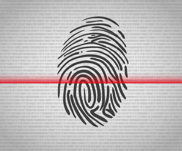 Fingerprint scanning — Stock vektor