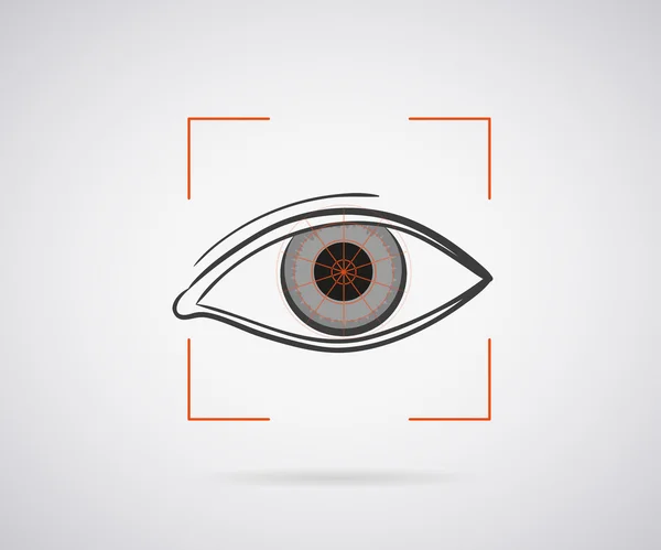 Eye identification — Stock Vector