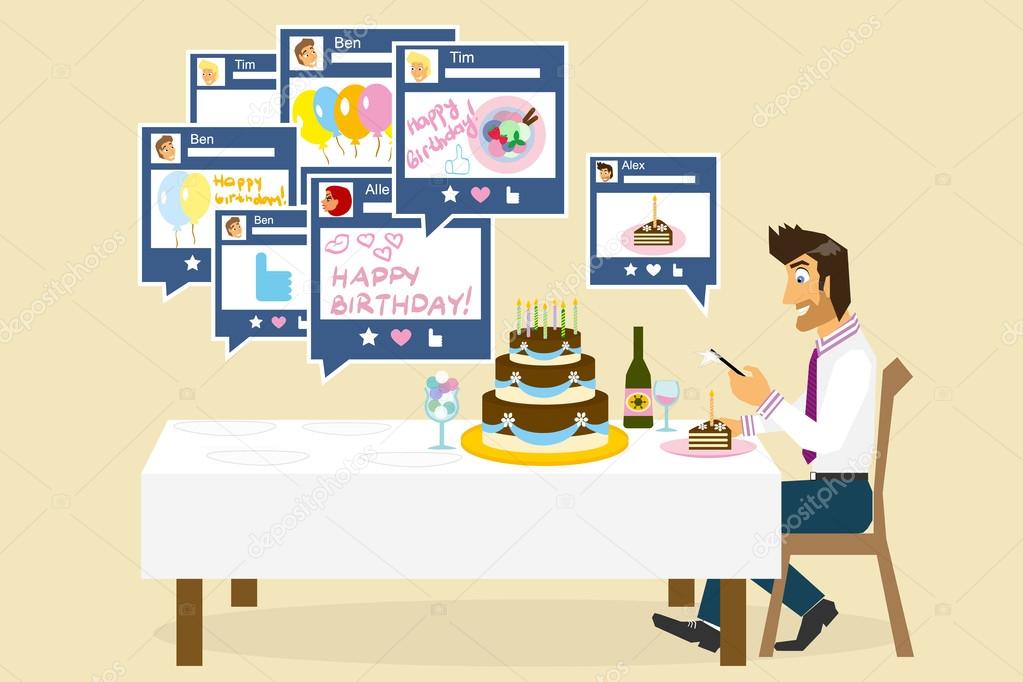 Social networking and birthday