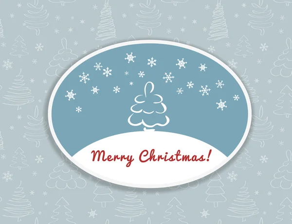 Joyeux Noël conception de la carte postale — Image vectorielle