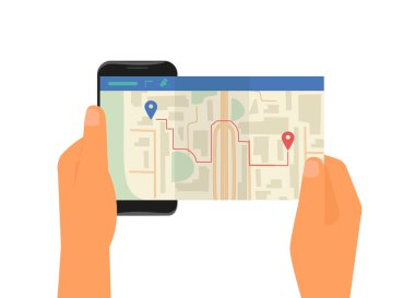 Hareket eden app için gps navigasyon