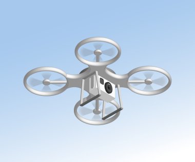 Uzaktan hava drone ile fotoğraf makinesi