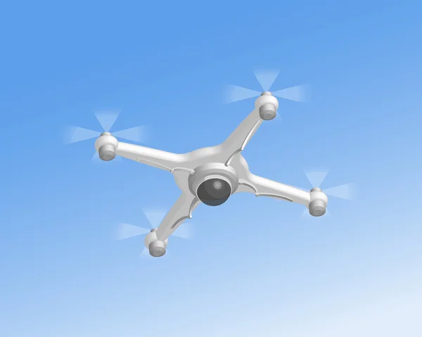 Drone de ar remoto com câmera — Vetor de Stock