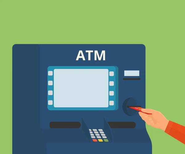 Zugang zum Geldautomaten — Stockvektor