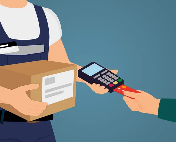 Πληρωμή με πιστωτική κάρτα — Διανυσματικό Αρχείο