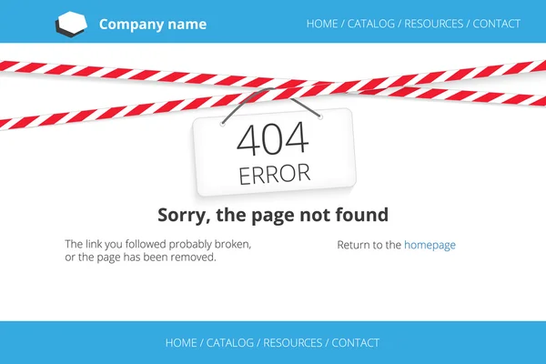 Page introuvable Erreur 404 — Image vectorielle