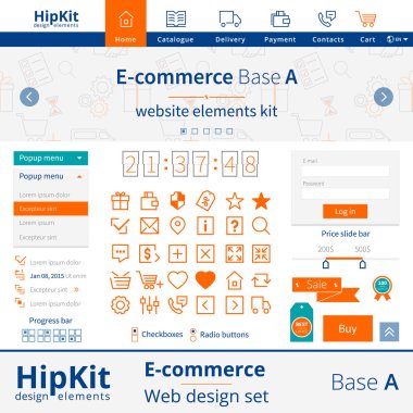 E-commerce web design elements
