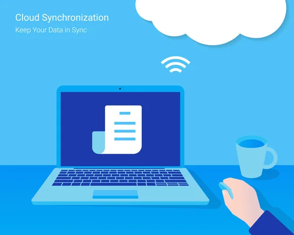 Cloud-Synchronisation — Stockvektor