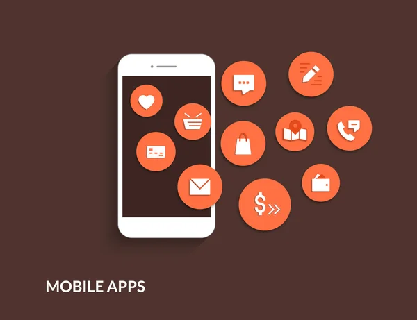 Mobile Apps — Stockvektor