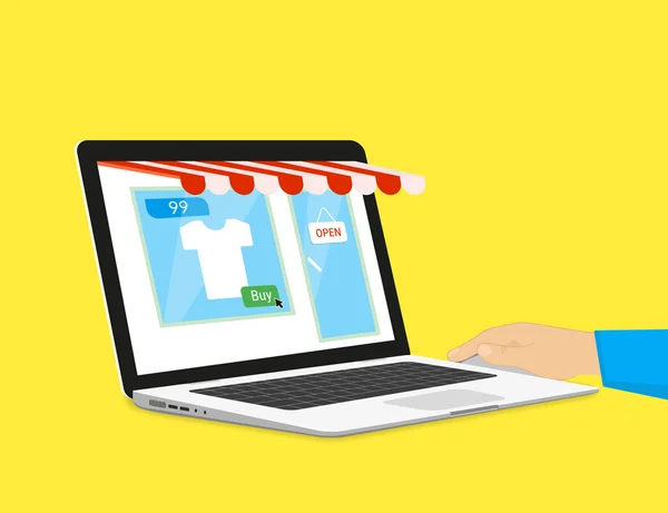 Online nakupování — Stockový vektor