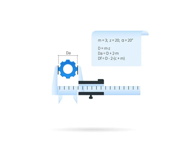 Caliper icon — Stock Vector