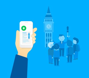 Hareket eden app için turist