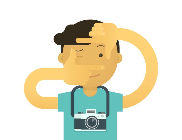 Fotógrafo creativo — Vector de stock