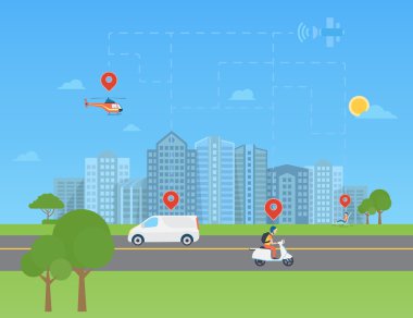 Küresel yer belirleme sistemi veri izleme.