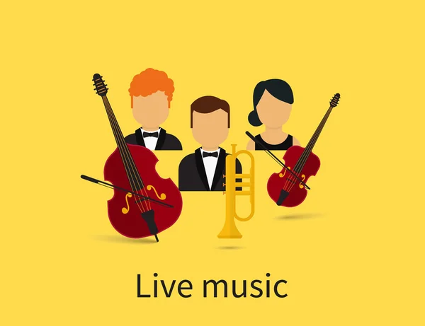 Musique live — Image vectorielle