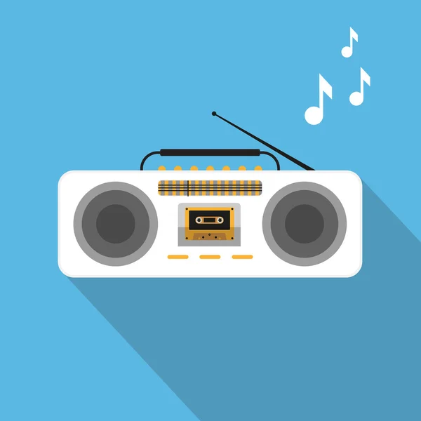 Retro ghetto blaster — Archivo Imágenes Vectoriales