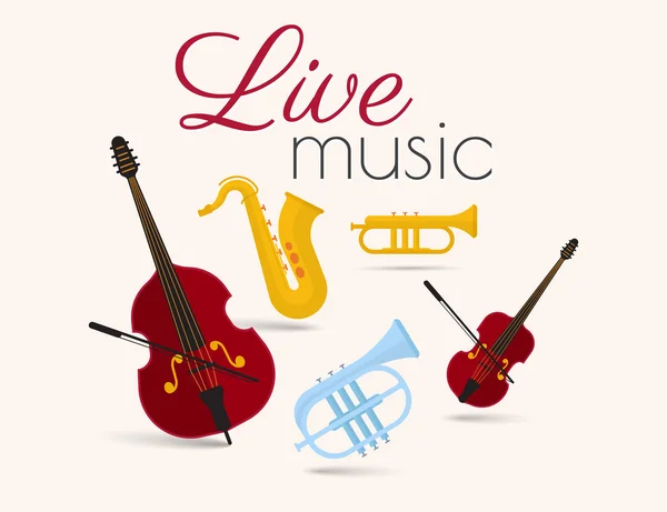 Musique live — Image vectorielle