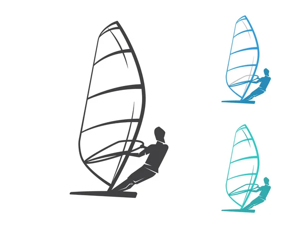 Windsurfen — Stockvector