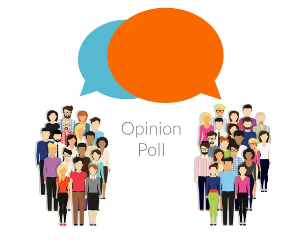 Sondage d'opinion — Image vectorielle