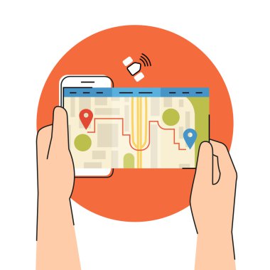 Hareket eden app için gps navigasyon