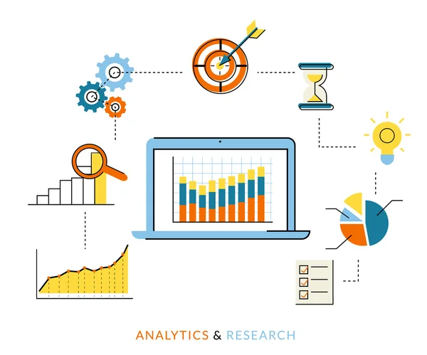 Analytik-Prozess — Stockvektor