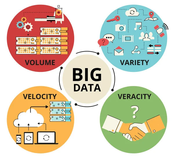 Datos de grandes — Archivo Imágenes Vectoriales