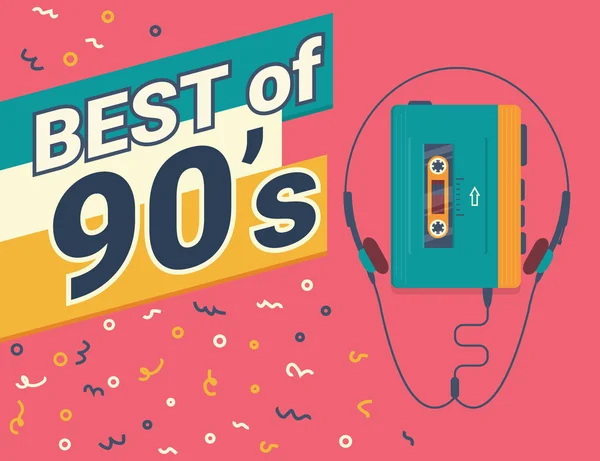 Melhor dos anos 90 —  Vetores de Stock