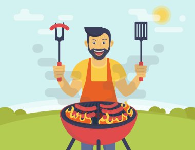 Barbekü yemek partisi