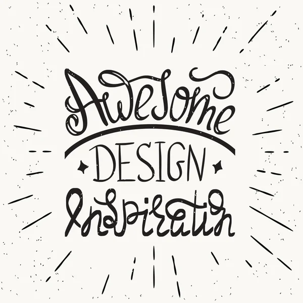 Awesome design inspiration handskrivna designelement — Stock vektor