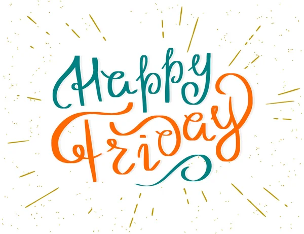 Happy friday script — Stock Vector