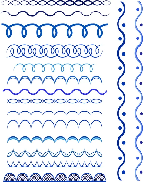 Geleneksel Rus vektör kenarlık gzhel stili