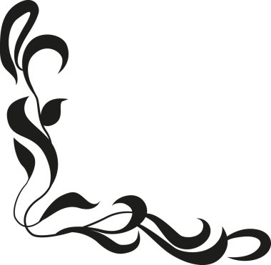 Kaligrafi tasarım öğesi çerçeve ve sayfa dekorasyon