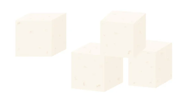 Beyaz Arka Planda Izole Edilmiş Feta Yumuşak Koyun Peyniri Yunan — Stok Vektör