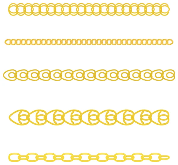 Gold chain — Stock Vector