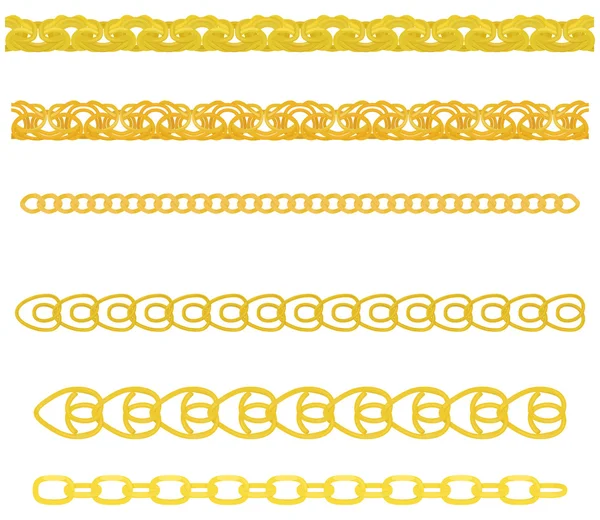 Cadena de oro — Vector de stock