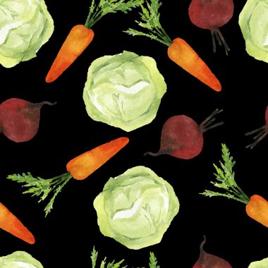 Sebzeler dikişsiz desen