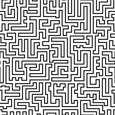 Labirent anahat desen