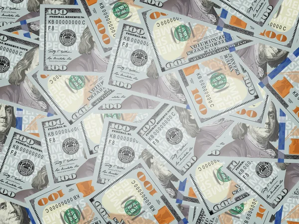 100 dollar bills background — Stock Vector