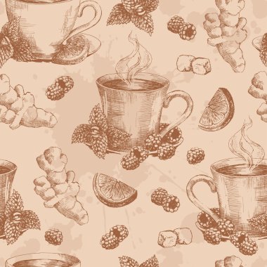 Çay zencefil nane ve limon sorunsuz ile