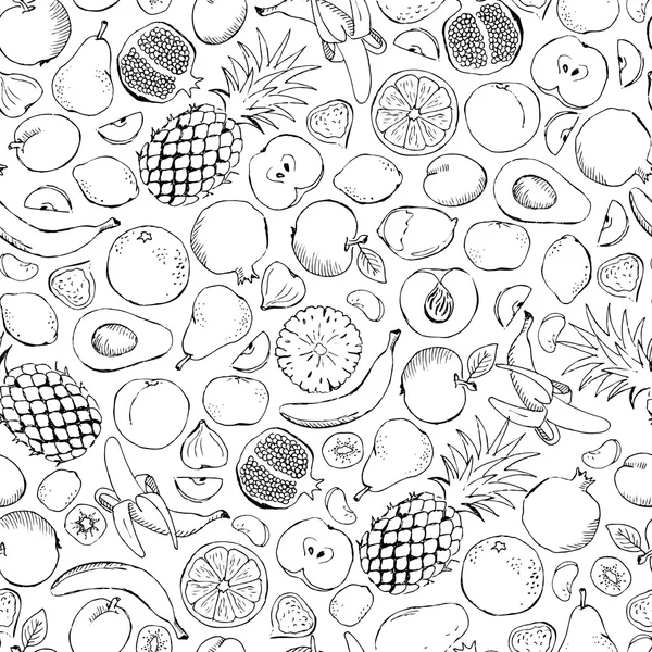 Meyve doodle dikişsiz