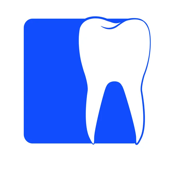 Zahnmedizin Quadrat Logo — Stockvektor