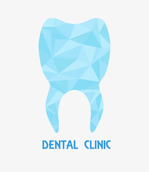 Logo del polígono dental — Vector de stock