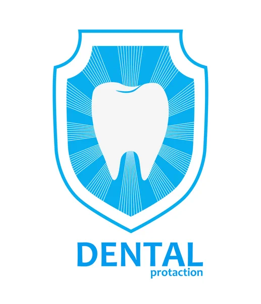 Logo de protección dental — Archivo Imágenes Vectoriales